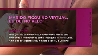 hubby virtual i took anal pounding juicy ass cowgirl deepthroat brazilian wife moans 😈🍑 young lover slaps