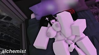 goth whore with big tits rides cock cowgirl in fresh condo before facial blast