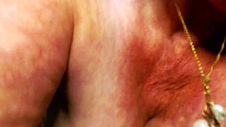 fat hairy milf fucks herself with dildo in lingerie then feeds you her wet pussy 🥵👅