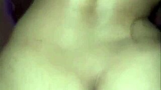 a toy stretches her tight ass while a thick cock pounds her wet pussy rough