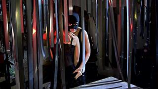 Masked Slut Takes Monster Cock