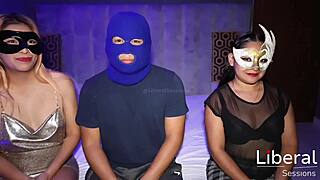 playing with wife and best friend turns into both sucking my throbbing cock