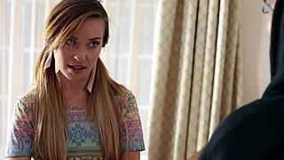 skinny teen babysitter kylie nicole caught kissing boyfriend then fucked doggystyle
