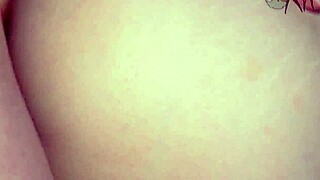 stepsis gets so horny she spreads for my cock then takes cum on ass