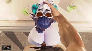 widowmaker's french holiday filled with monster cock in big ass