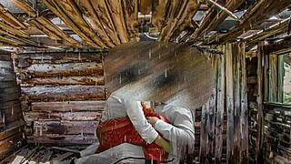 i'm with mommy in wet forest bending for anal creampie doggystyle