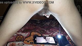 i catch my hairy girlfriend masturbating wildly on homemade video