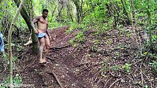 Brazilian Exhibitionist Flashes Big Ass In Forest For Monster Cock