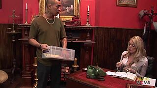horny blonde milf boss fucks asian me in lux office