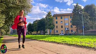 Run in park turn slut get fucked by everyone