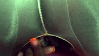 Horny pantyhose slut fingered hard then blasted full of hot German cum