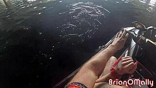 Stephanie Love and Brian Omally fuck wildly on speeding jet-ski outdoors