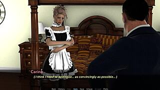 blonde maid carina's big tits bounce as she fucks toys to creampie finish