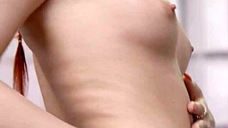 All-natural redhead Gia Tvoricceli gets creampied post-workout with big cock.
