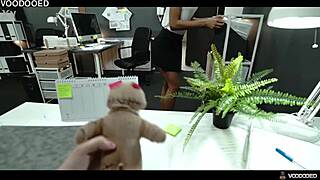 lia lin's voodoo doll humiliation squirts office chaos