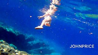 Chubby Asian milf takes all anal under ocean waves bent over with monster cock surprise