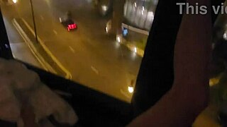what if she fingers her clit close-up by the hotel window in public?