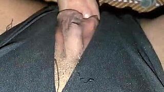 Two Cocks Stretch Her Tight Shaved Pussy Until Explosive Creampie Orgasms