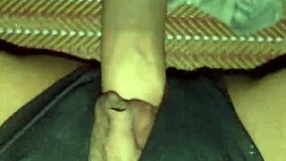Two Cocks Stretch Her Tight Shaved Pussy Until Explosive Creampie Orgasms