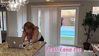 WHAT HAPPENS WHEN LOVELYLANALEE CATCHES NEIGHBOR'S HUBBY PEEPING IN GARDEN?