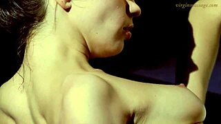Cute Petite 18+ Vika's Hairy Virgin Pussy Gets Oiled Massage First Time