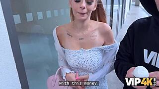 Young Beauty With Natural Tits Cheats: Boyfriend Watches Me Take Creampie!