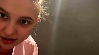wanna see this fat blonde teen's huge natural tits clamped outdoors on webcam?