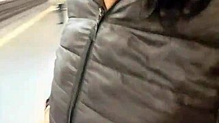 casero real latina grabs my cock after public ass rub in heat