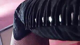Mistress Mara Osner teases slave with heels and humiliation