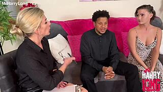 Couples therapy turns into raw doggystyle pounding with big cocks and sloppy blowjobs.