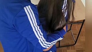 whoa the shyest latina students are total whores 😈 we hid in classroom to fuck her tight pussy hope janitor doesn't hear!!