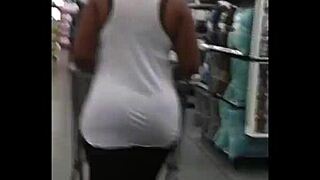 candid ebony bbw shakes basketball big ass and natural tits