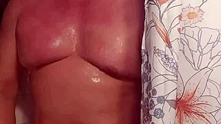 Playing With Monster Cock In Shower