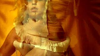 yo sexy blonde pornstar rocks retro tease into hot solo