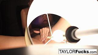 Wanna watch Taylor Vixen masturbate her big tits in hotel room?
