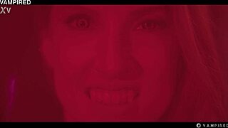 vampire octavia red mind controls sofia rivers into wet lezdom pussy feast