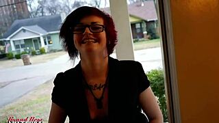in her lingerie marcie rams dildo in shaved pussy till she squirts hard