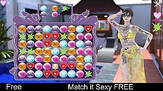 I matched this sexy dating game bombshell perfectly