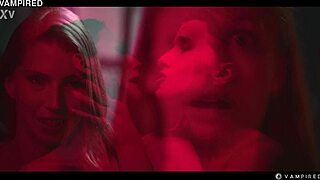 vampire octavia red mind controls sofia rivers into wet lezdom pussy feast