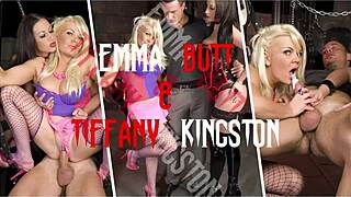 emma butt n tiffany kingston bound in pantyhose heels shaved pussies teased