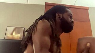 yo, watch this ebony bbw slut get pounded doggystyle into the bed by big black cock