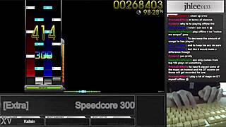 jhlee0133 crushes osu mania speedcore 300 dt 95.06