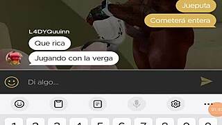 chilena craves double cock action teasingly