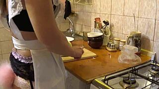 careful carrot prep by mature amateur hands