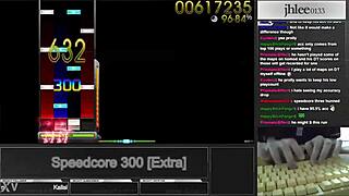 jhlee0133 crushes osu mania speedcore 300 dt 95.06