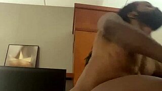 yo, watch this ebony bbw slut get pounded doggystyle into the bed by big black cock
