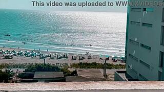 voyeur catches horny kitty dj getting penetrated beachside hotel