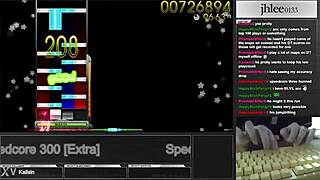 jhlee0133 crushes osu mania speedcore 300 dt 95.06