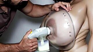 WOW! Watch These Huge Tits Get Pumped with Heavy Breast Milk!