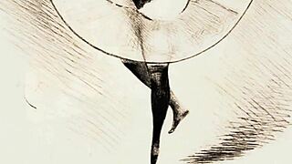 vintage erotic scenes from antique retro films unfold slowly